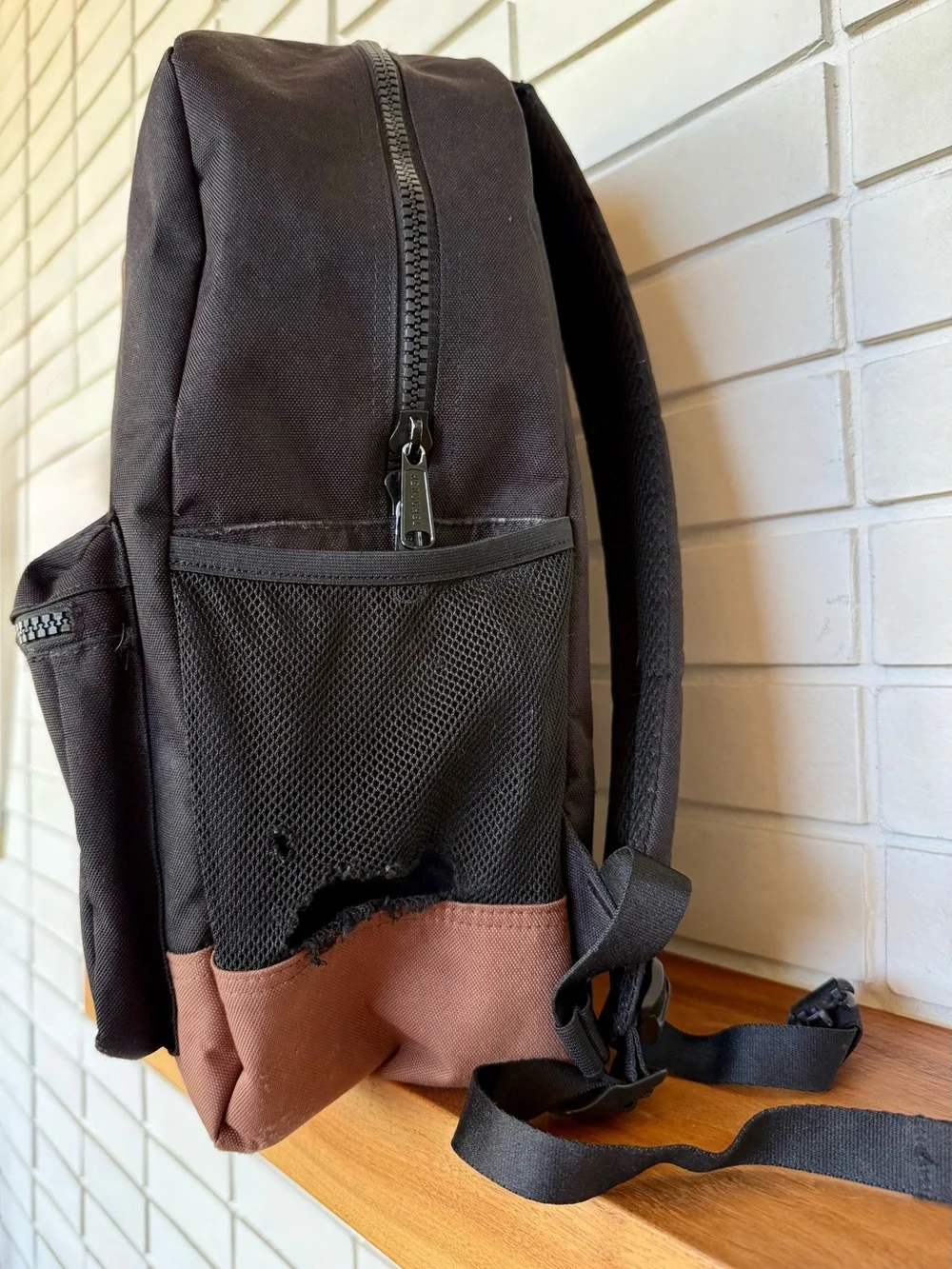 Herschel Heritage Backpack Black Tan * 24L * Signature Diamond